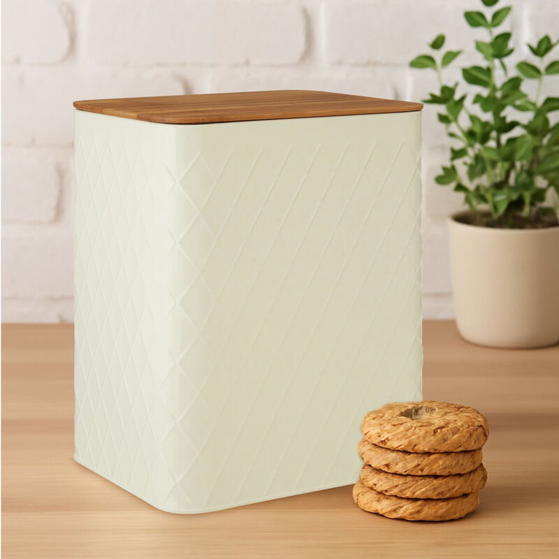 Rhombus Rectangular Storage Canister