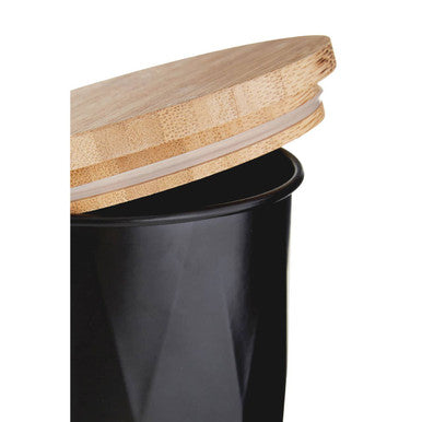 Rhombus Black Small Storage Canister