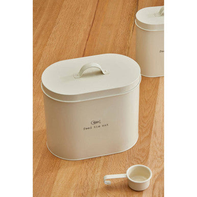 Adore Pets 6.5Ltr Feed The Cat Food Cream Storage Bin With Spoon