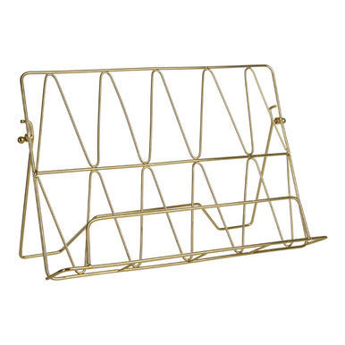 Vertex Gold Finish Cookbook Stand