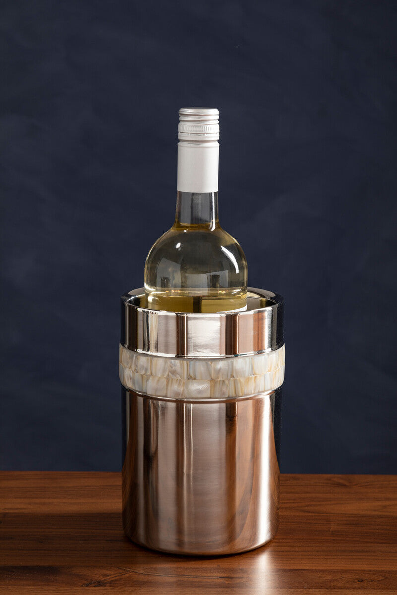 Mother of Pearl Inlay Design Wine Cooler | Mixology