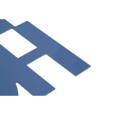 Alpha Blue Enamel Too Hot Metal Trivet