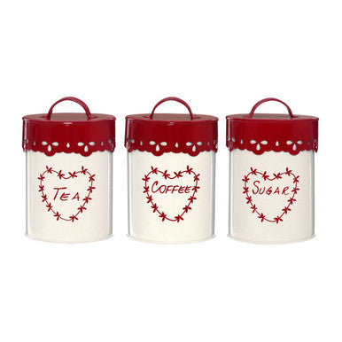 Tea Coffee and Sugar Canister Set | Anglaise
