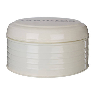 Cream Finish Round Biscuit Tin | Sketch