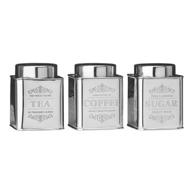 Stainless Steel Tea Coffee and Sugar Set | Chai