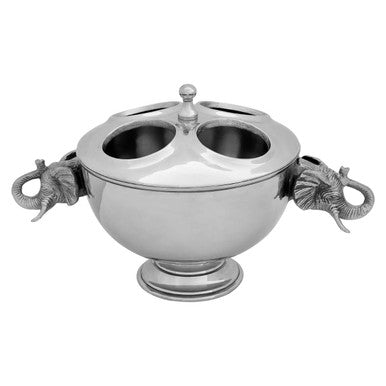 Yala 4 Bottles Elephant Wine Cooler With Lid