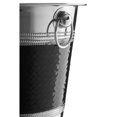 Mixology Stainless Steel With Black Band Champagne Bucket