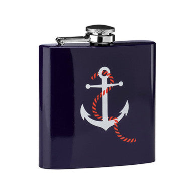 Auden Hip Flask With Anchor Design
