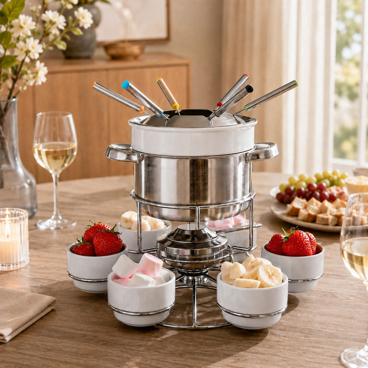 Stainless Steel Fondue Set | Freya