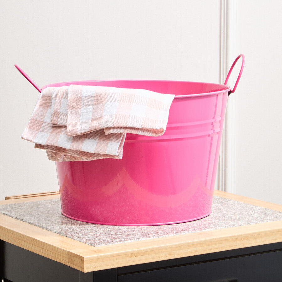 Pink Zinc Bucket