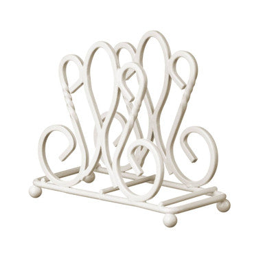 Cream Metal Napkin Holder | De Lis