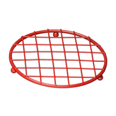Helix Red Powder Coated Round Trivet