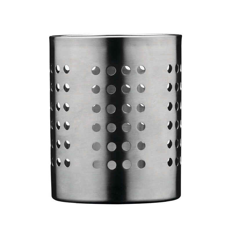 Soren Brushed Stainless Steel Cutlery Caddy