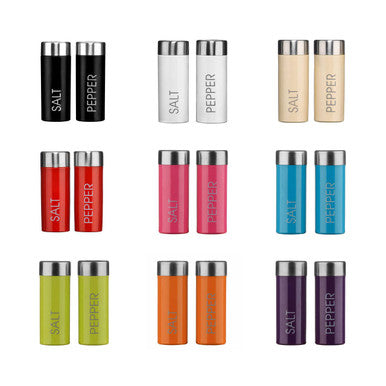 Liberty White Enamel Salt And Pepper Set