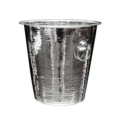 Hammered Effect Stainless Steel Champagne Bucket | Mixology