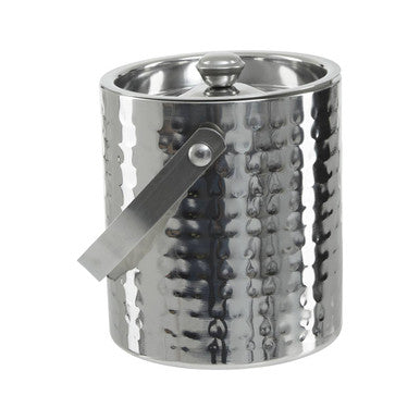 Martel Stainless Steel Hammered Effect Ice Bucket