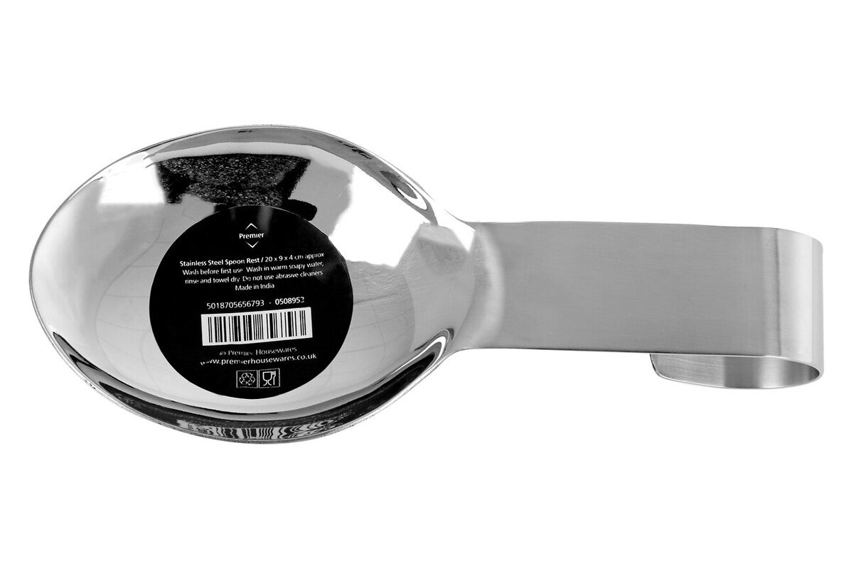 Brushed Stainless Steel Spoon Rest | Polished Kitchenware