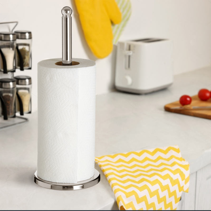 Hirano Chrome Kitchen Roll Holder