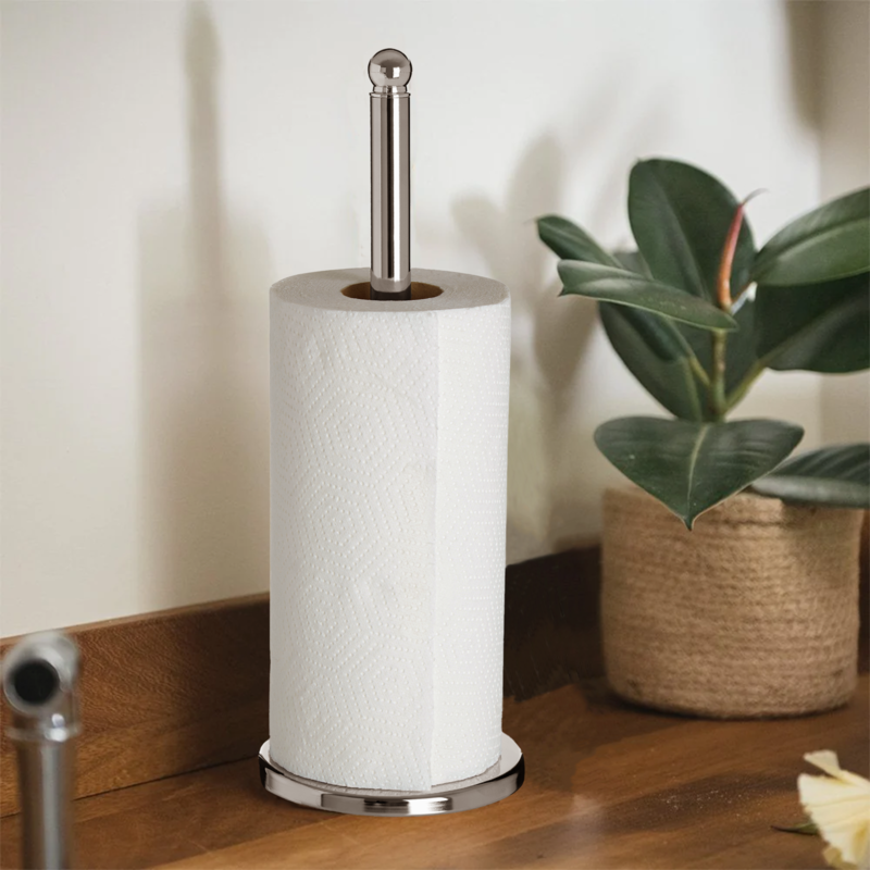 Hirano Chrome Kitchen Roll Holder