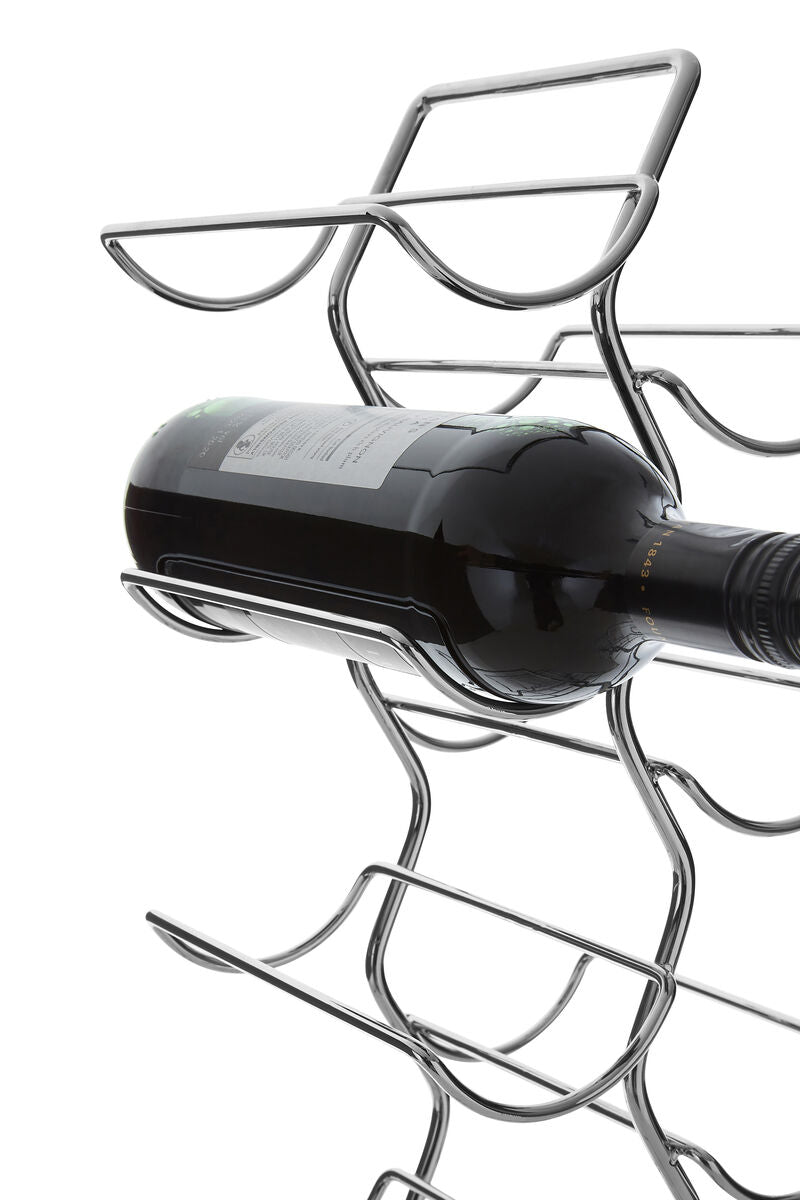 12 Bottles Chrome Wine Rack | Yaxi