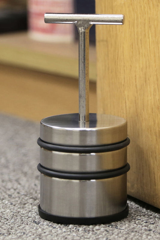 Chrome Door Stopper With Handle