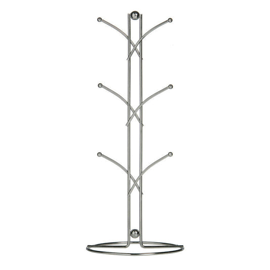 Helix  Chrome 6 Cup Mug Tree