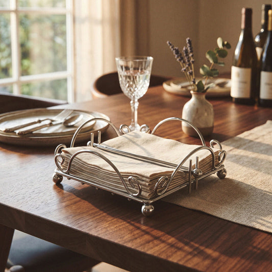 Chrome Wire Napkin Holder | Helix