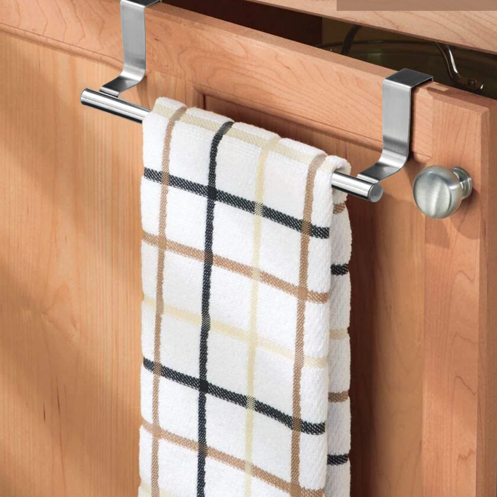 Over Door Kitchen Towel Hanging Rail