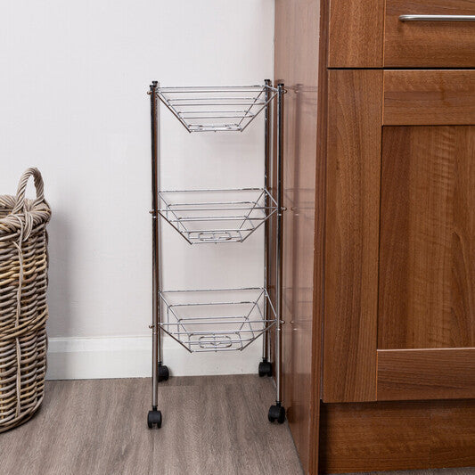 Mara 3 Tier Storage Cart With Wheels