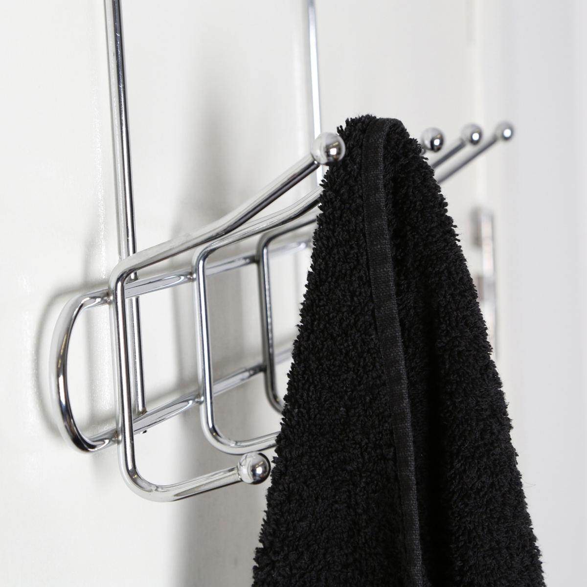 Deluxe Chrome 10 Hook Over Door Hanger | Chic