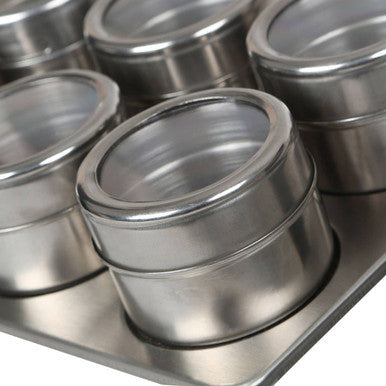 Spice Jars Magnetic Tray With Oblong Tray