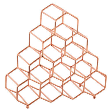 Vertex 10 Bottle Copper Plated Spice Rack