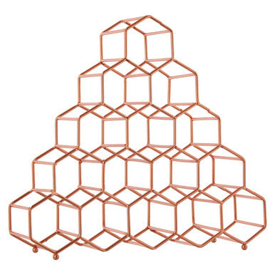 Vertex 15 Bottle Copper Plated Spice Rack