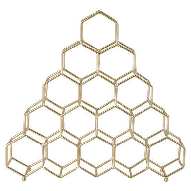 Vertex 15 Bottle Gold Finish Spice Rack