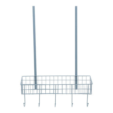 Over the Door Grey Finish Hanger Shelf | Kirby