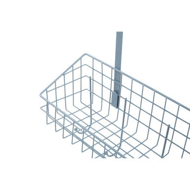 Over The Door Grey Finish Hanger Shelf