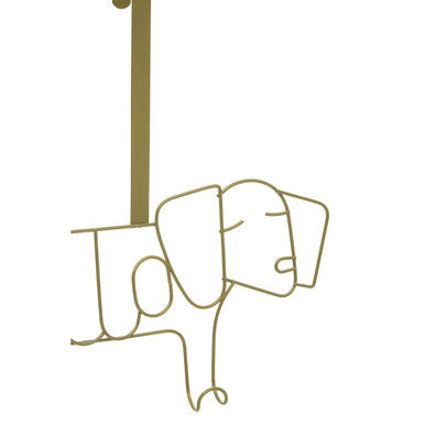 Kirby Gold Finish Sausage Dog Hanger