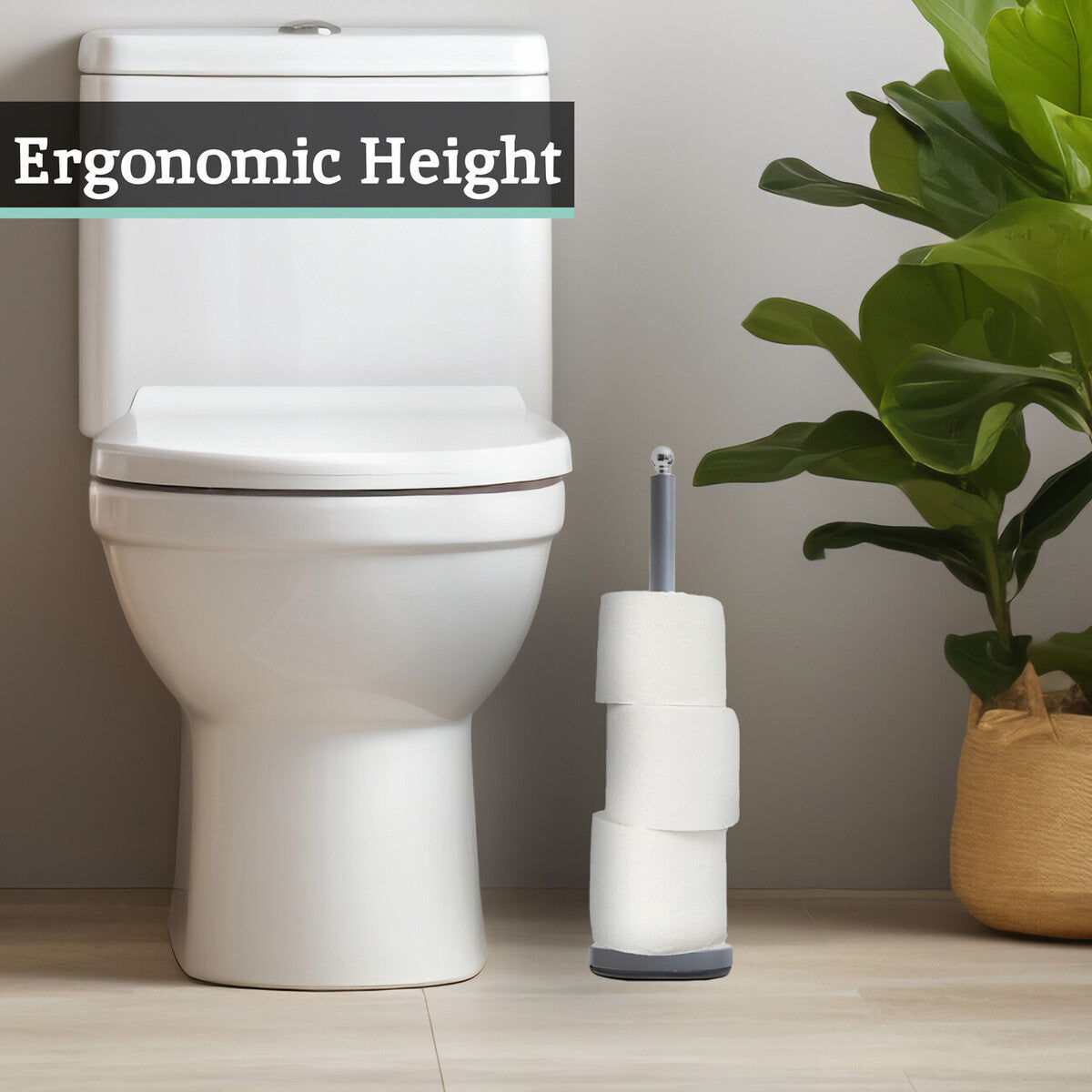 Adler Grey Toilet Roll Holder