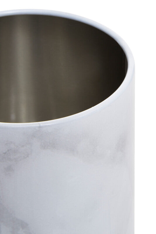 Easton White Marble Effect Utensil Holder