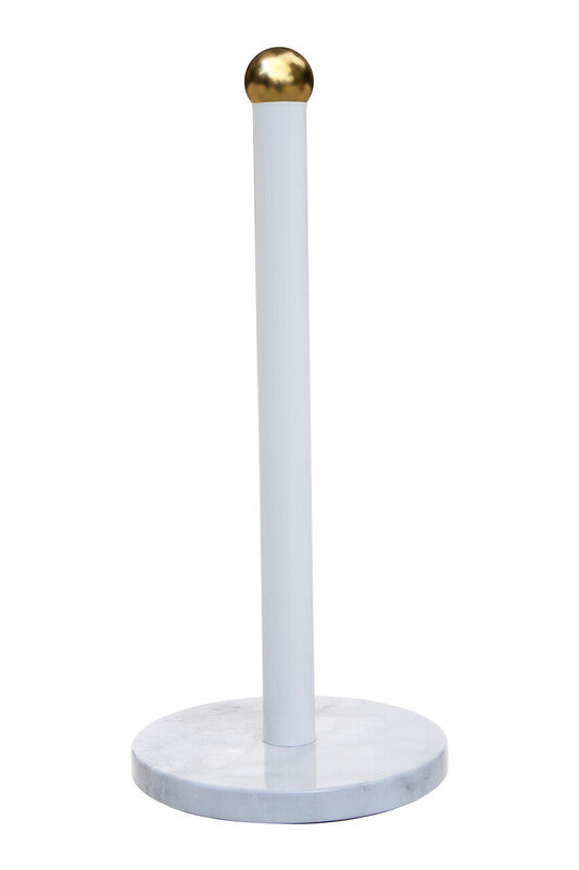 Easton White Marble Effect and Gold  Kitchen Roll Holder