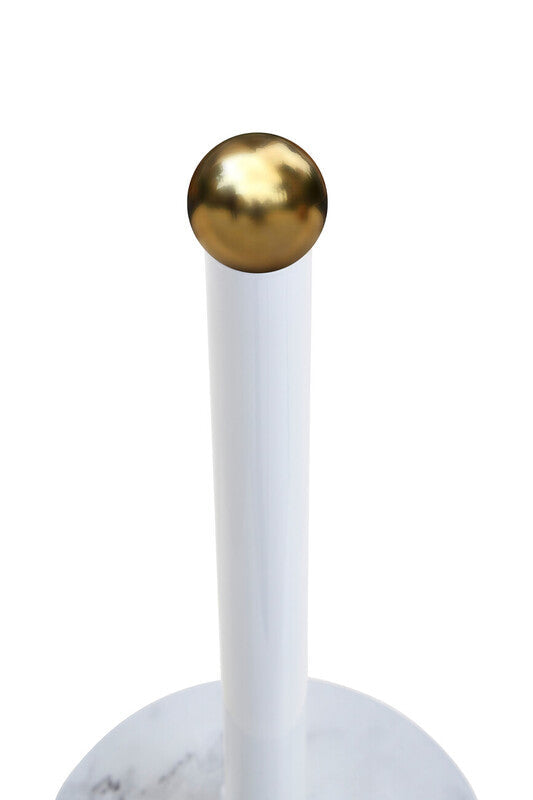 Easton White Marble Effect and Gold  Kitchen Roll Holder