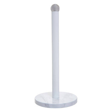 Easton White Marble Effect Stainless Steel Kitchen Roll Holder
