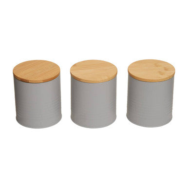 Set Of Three Alton Grey Cannisters