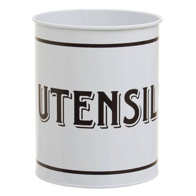 White Metal Utensil Holder | Grocer