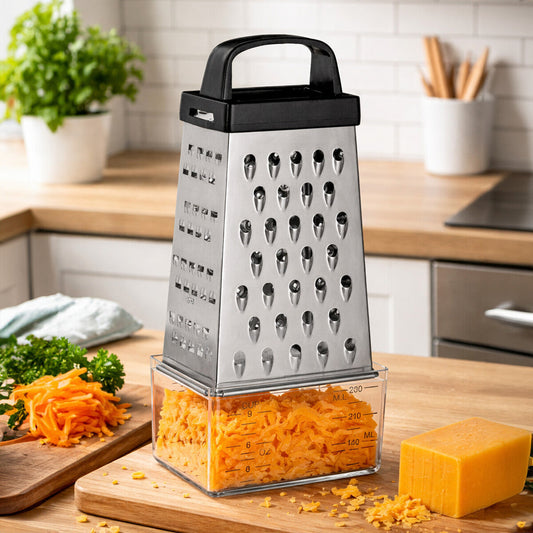 4 Sided Grater With Collection Compartment