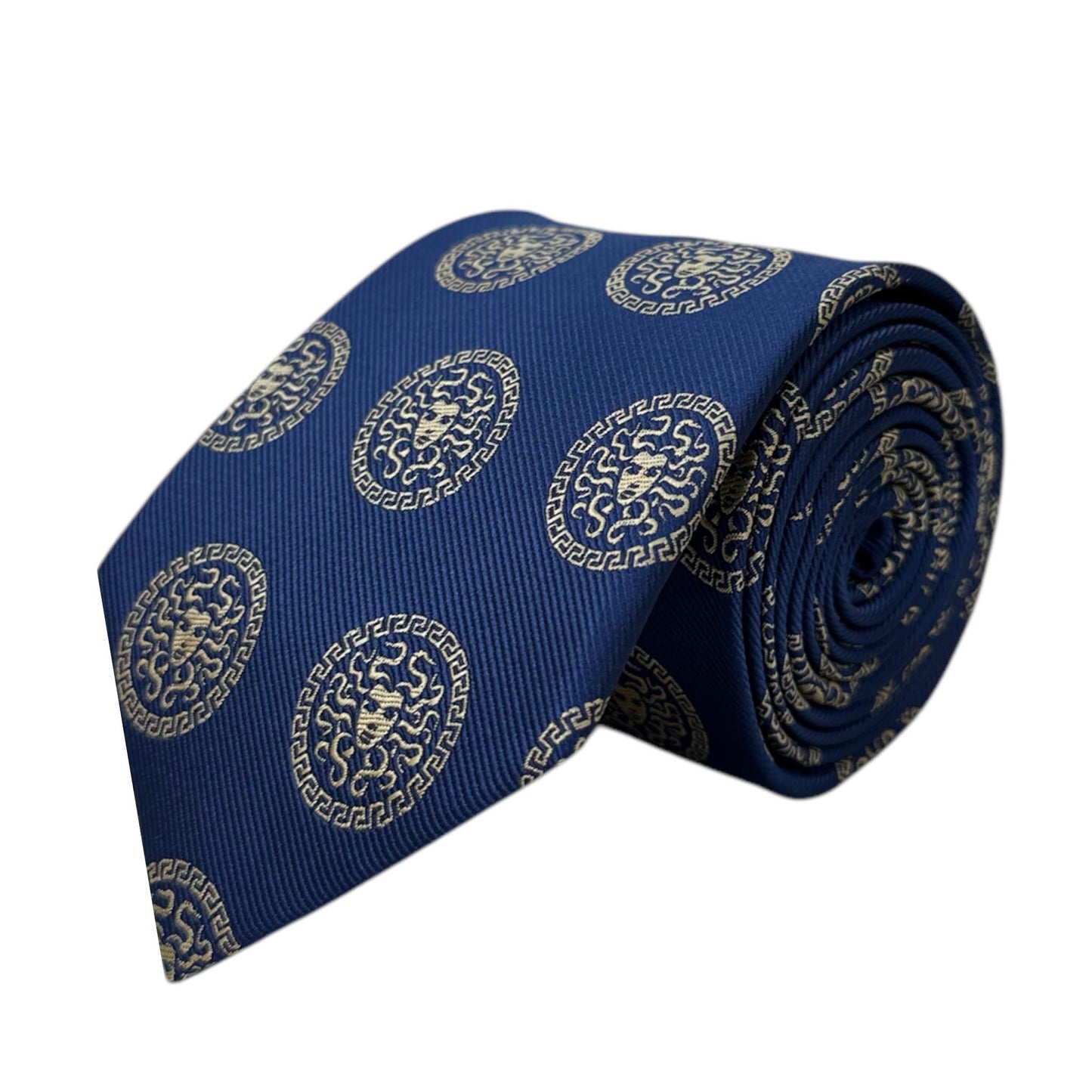 Medusa Tie Blue & Gold