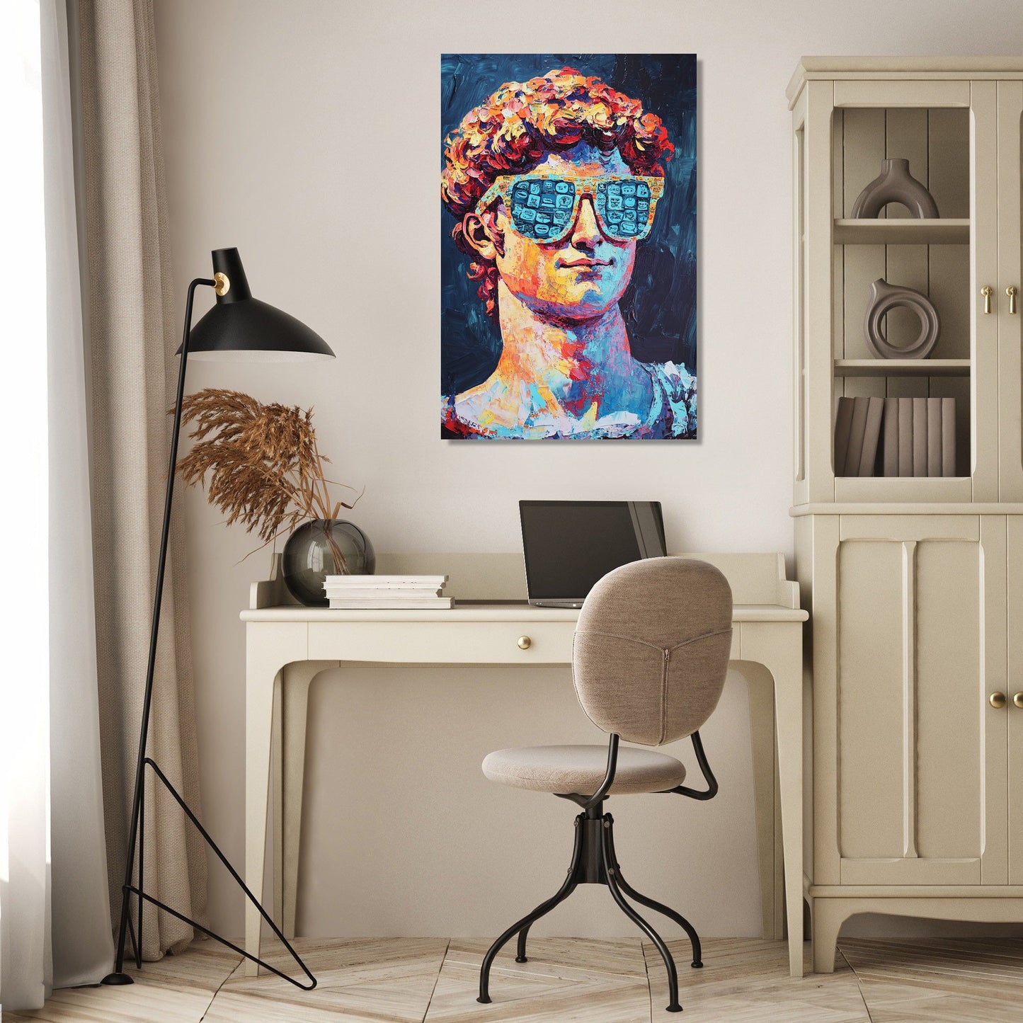 David Emoji Mosaic Canvas