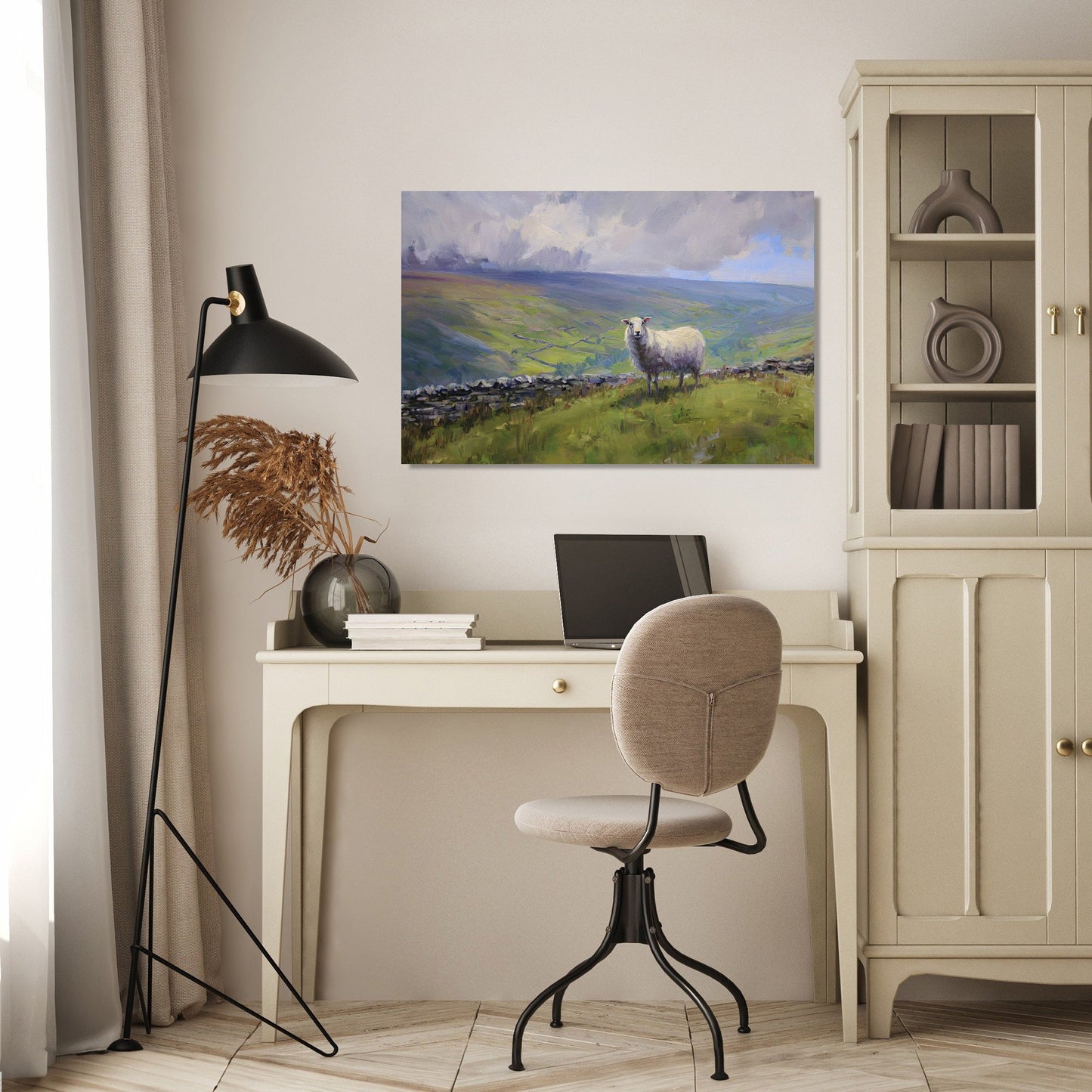 Sheep on Yorkshire Canvas