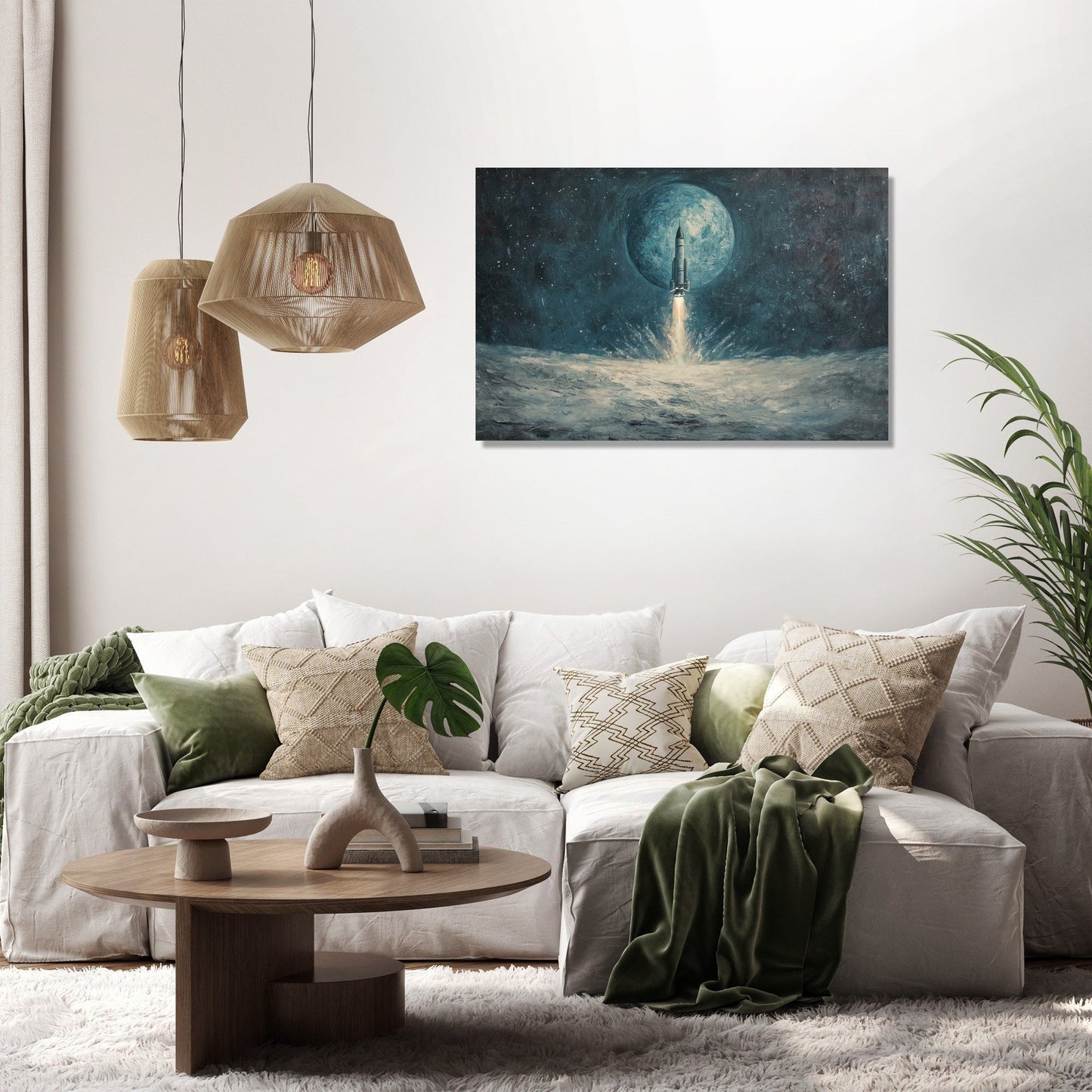 Lunar Descent Canvas