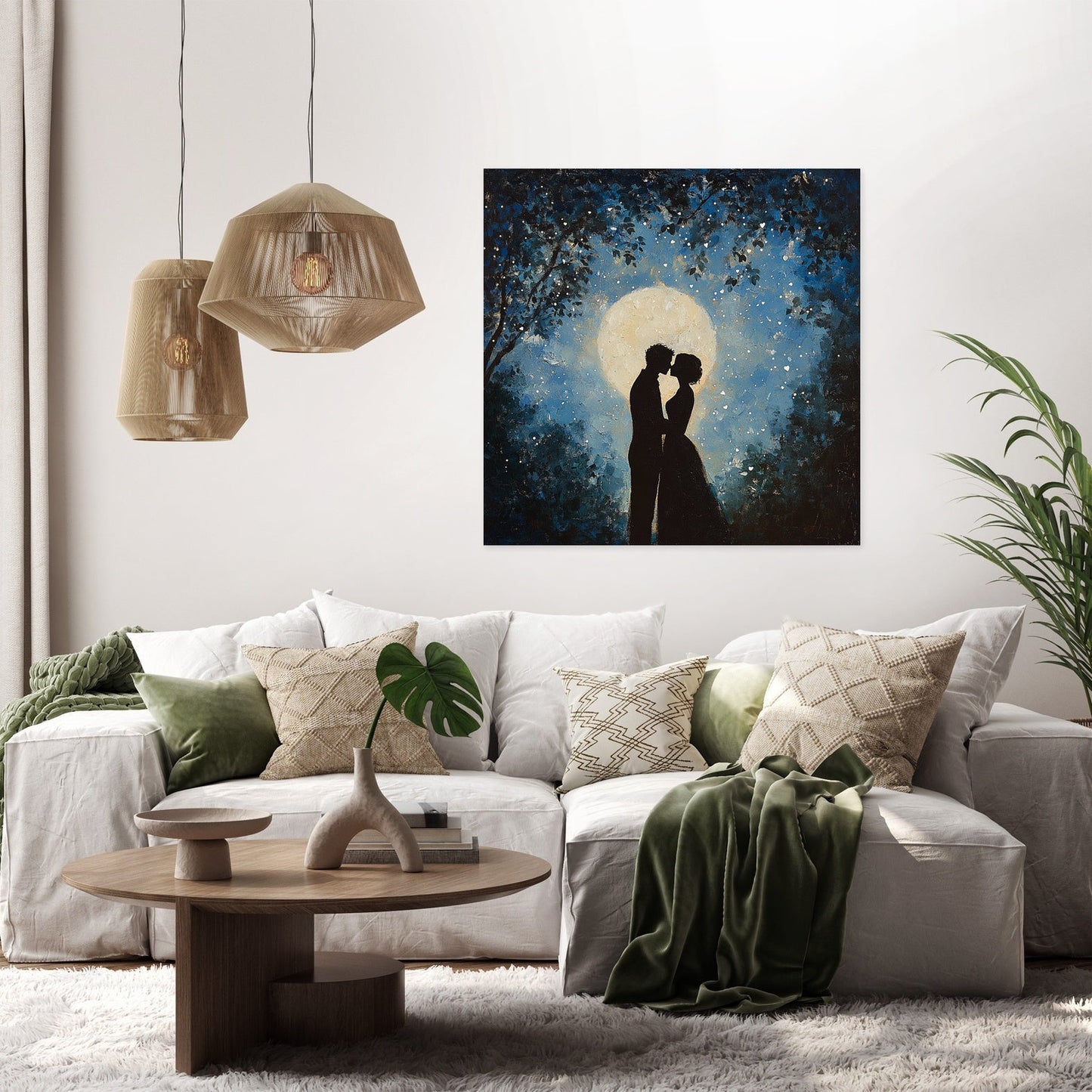 Star-Kissed Affection Canvas